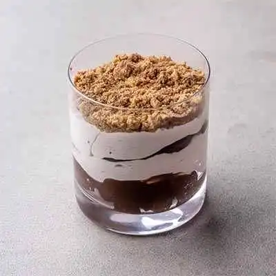 Tiramisu Chia Pudding with layer of Granola